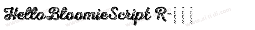 HelloBloomieScript R字体转换